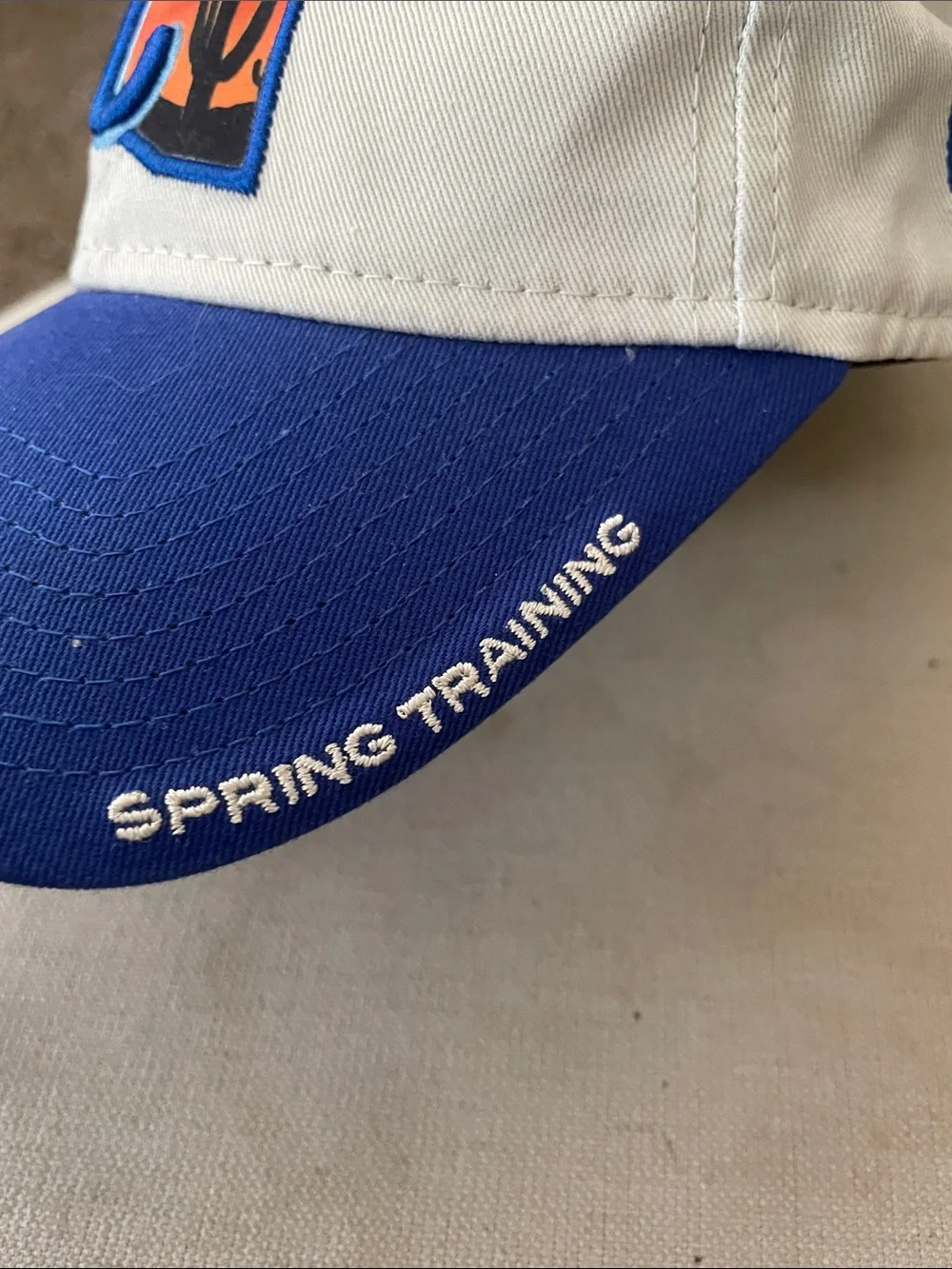 KC Royals Two-Tone spring training Baseball Cap in Blue and tan